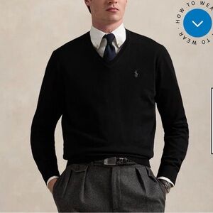 Men’s Merino Wool Polo Sweater 🐎